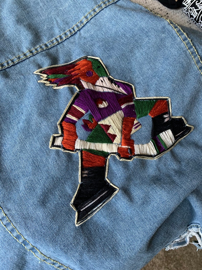 Hand Embroidered Denim Jacket