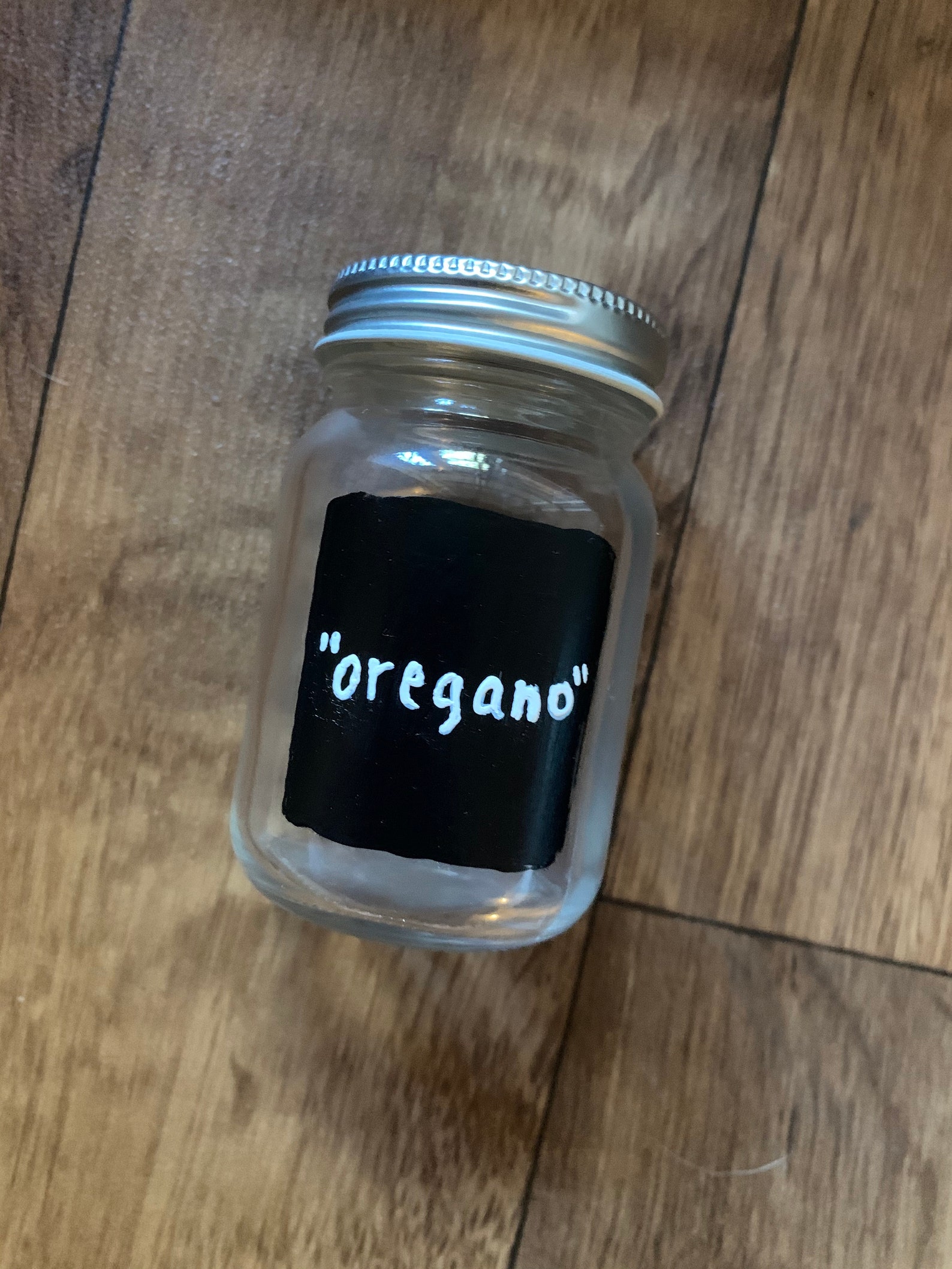 Handpainted Oregano Herb Storage Jar Etsy
