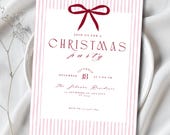 Christmas Party Invitation Template, Chic Christmas Invite, Friendsmas Invitation Digital Download, Holiday Party Invite, Elegant Christmas