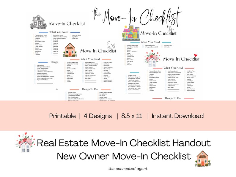 Printable Move-in Checklist - Etsy