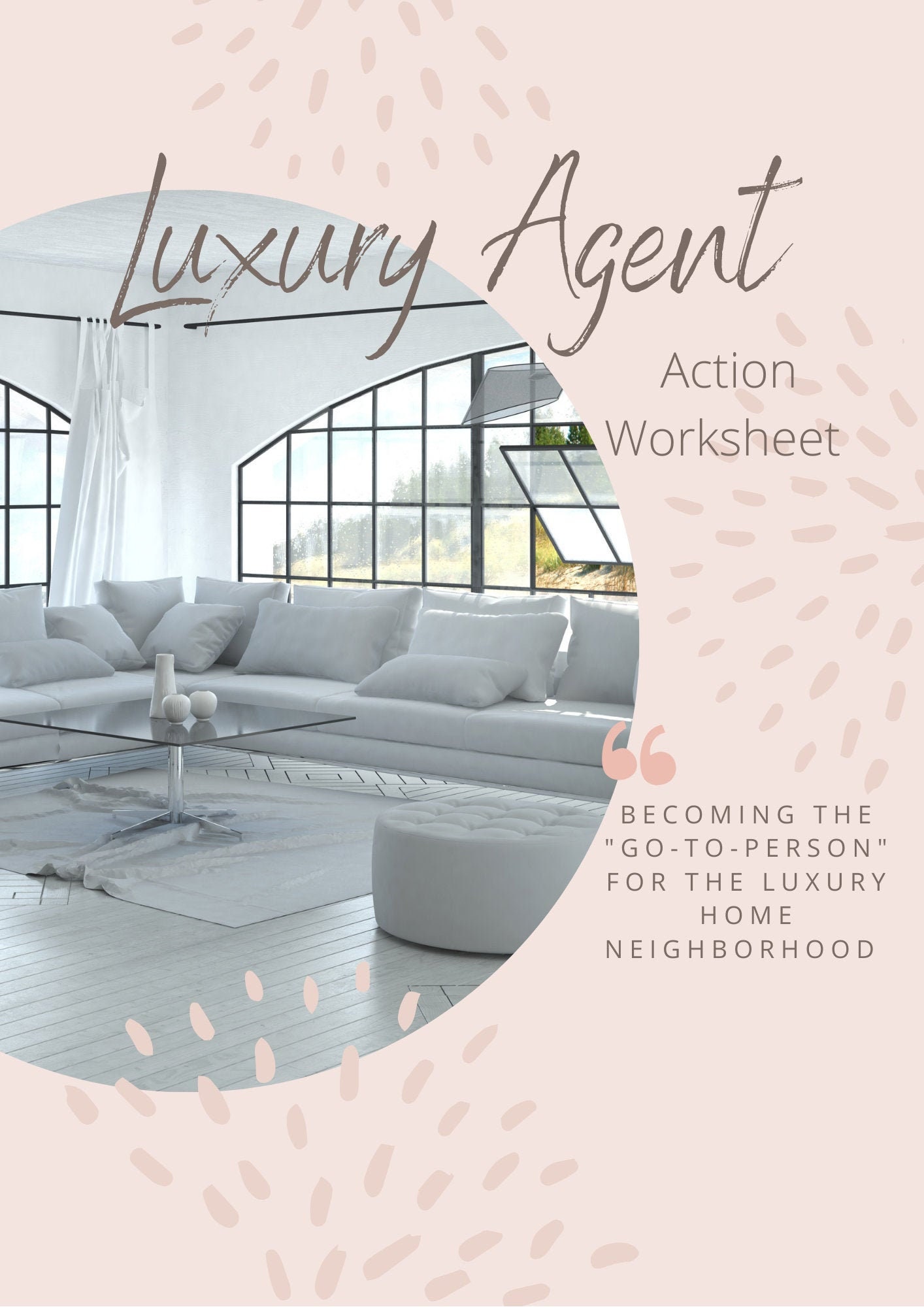 Luxury Real Estate Agent 'GO TO' Worksheet PDF Printable Fillable - Etsy