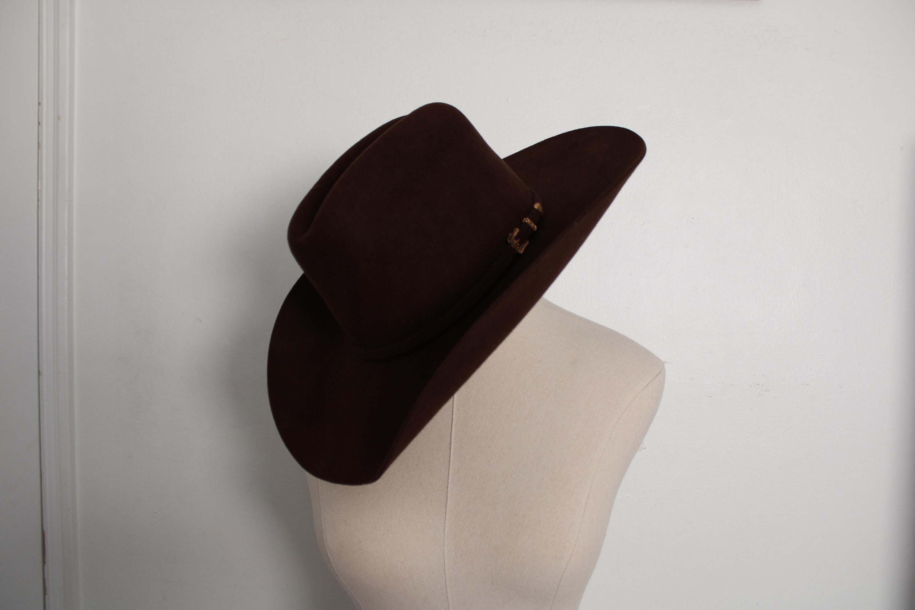 MHT ウェスタンハット Vintage M.H.T. Westerns 3X Beaver Blend Black Cowboy Hat