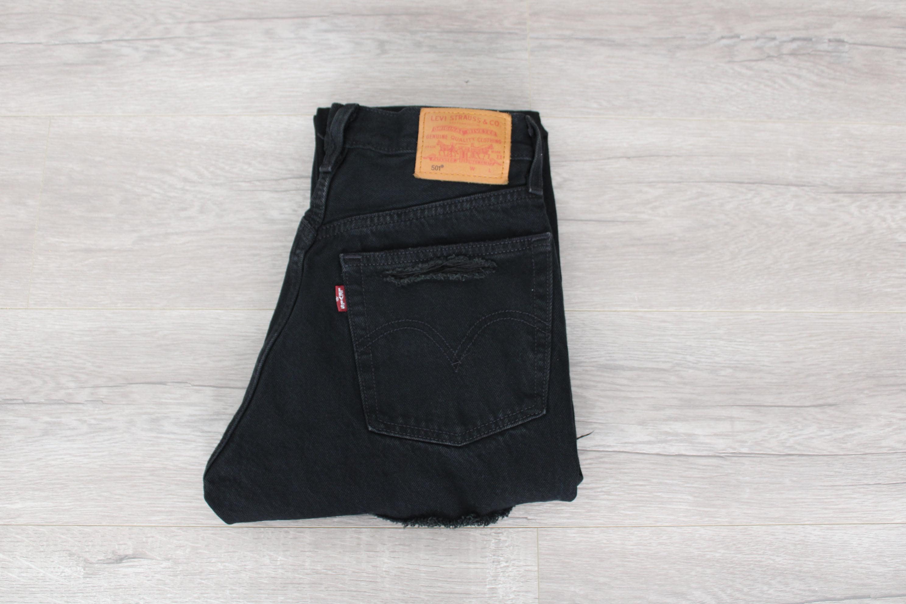 501 Levi Black Jeans - Etsy