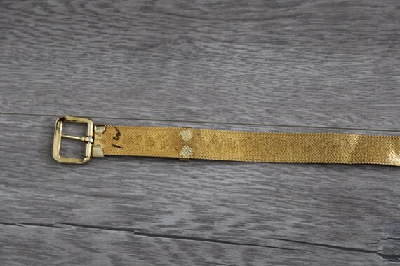 Vintage Golden Steel Belt 1990's - Y2K - image 4