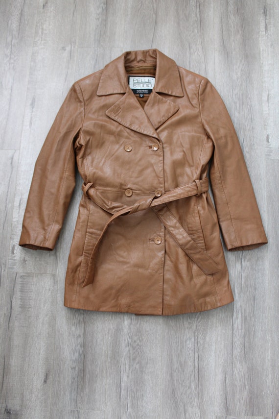 Women Leather Coat / Brown / Y2K / Wilson's Leathe