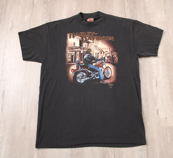 Harley Davidson T-shirt 3D Emblem 1990