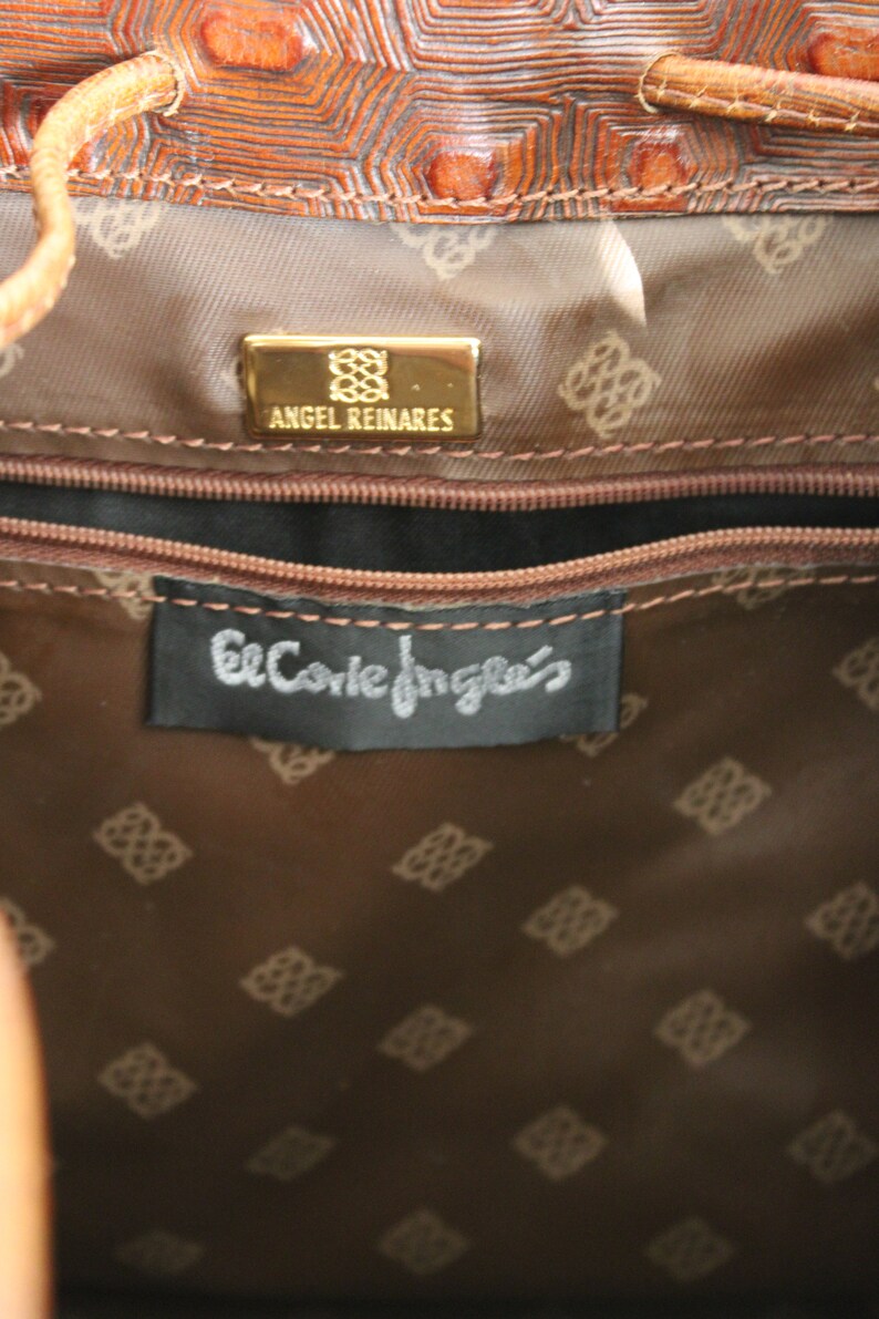 Vintage Handbag / Angel Reinares / Redwood Color Etsy