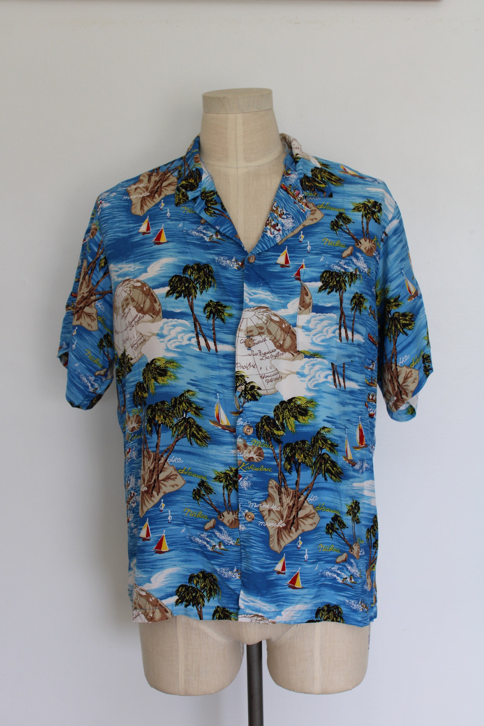 Vintage Ocean Pacific Hawaiian Shirt - Etsy