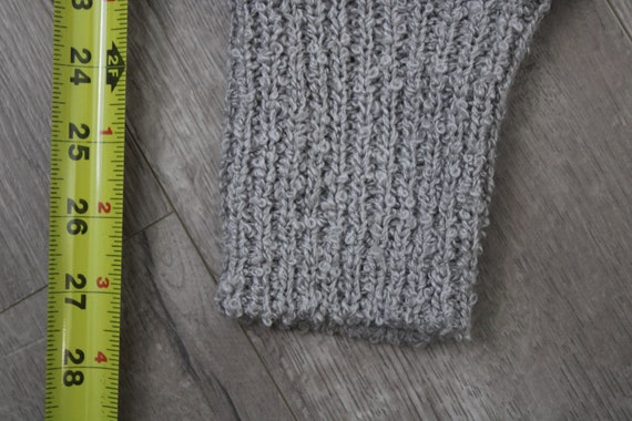 Women Heavy Long Gray Sweater / Sideffects Label … - image 9