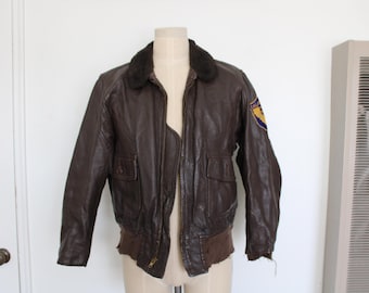 RARE 1962 Vietnam Era G-1 Leather Flight Jacket Original RARE 1962 Vietnam Era G-1 Leather Flight Jacket Original