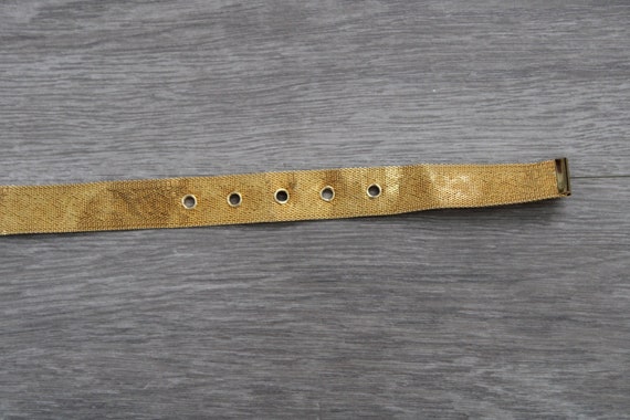 Vintage Golden Steel Belt 1990's - Y2K - image 5