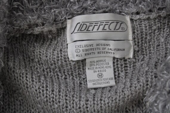 Women Heavy Long Gray Sweater / Sideffects Label … - image 7