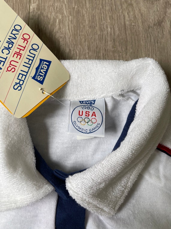 Vintage Levi’s USA Olympic Games White Polo Blouse