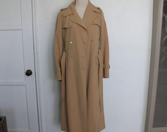 Vintage Trench Coat: Women's Size Small, Made in France