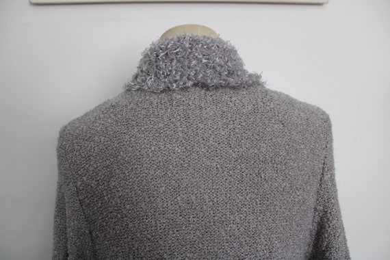 Women Heavy Long Gray Sweater / Sideffects Label … - image 6