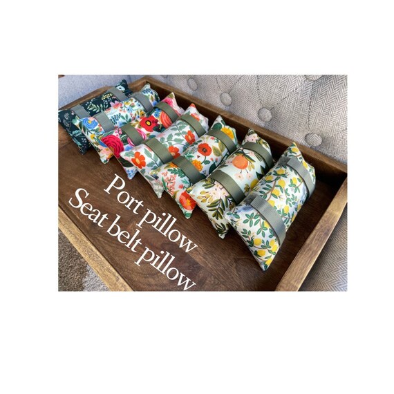 Port Pillow Rifle Paper Co. Chemo Port Pillow Seatbelt Etsy