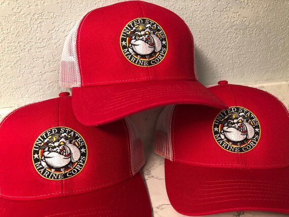 Embroidered Marine Corps Trucker Hats 