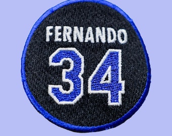 Écusson commémoratif Fernando Valenzuela 34 • Los Angeles • Baseball • Écussons