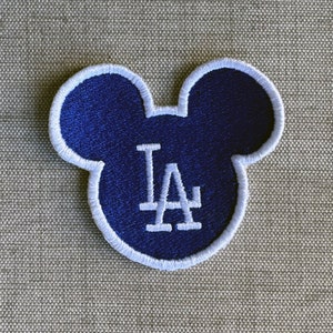Mickey Ears DisneyLA Dodgers Inspired Patch • Los Angeles  • Embroidered Patch