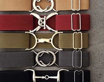 1.5 Inch Thick Adjustable Elastic Equestrian Belts