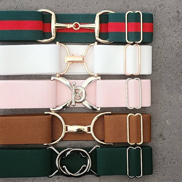 1.5 Inch Soft, Thick Adjustable Elastic Equestrian Horse Riding Belts