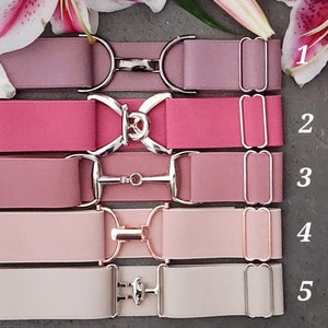 1.5 Inch Pink Shades Adjustable Elastic Equestrian Horse Riding Belts