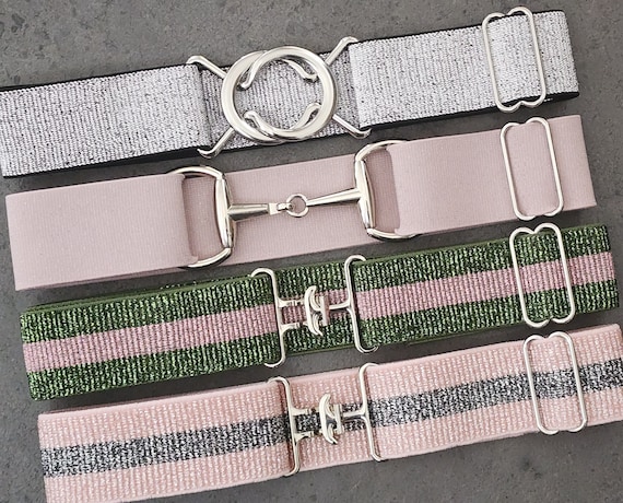Equestrian Elastic Belt with Snaffle Bit Buckle, Adjustable Surcingle Strap PEUTIER Women main image 3