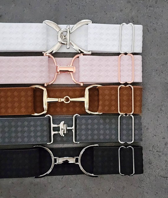 1.5 Inch Elastic Diamond Print Equestrian Belts - Etsy display picture 1