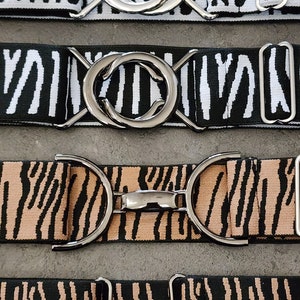 1,5-Zoll-Zebra und Tiger Elastische verstellbare Gürtel - Snaffle Bit, Surcingle, Circle und Mehr