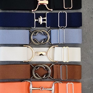 1.5 Inch Soft, Thick Adjustable Elastic Equestrian Horse Riding Belts- Surcingle, Snaffle Bit, Circle, Clip Buckles
