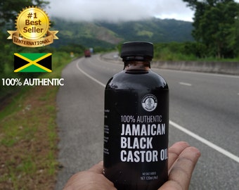 Pure Jamaican Black Castor Oil | 100% Authentic, Organic, Raw & Unrefined Natural Hair Growth Oil/Serum