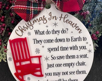 Memorial ornament, sympathy, lost loved one