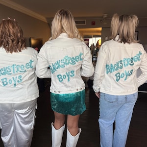 Bedazzled Backstreet Boys Denim Jacket bild 4