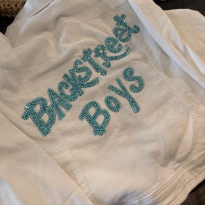Bedazzled Backstreet Boys Denim Jacket bild 2