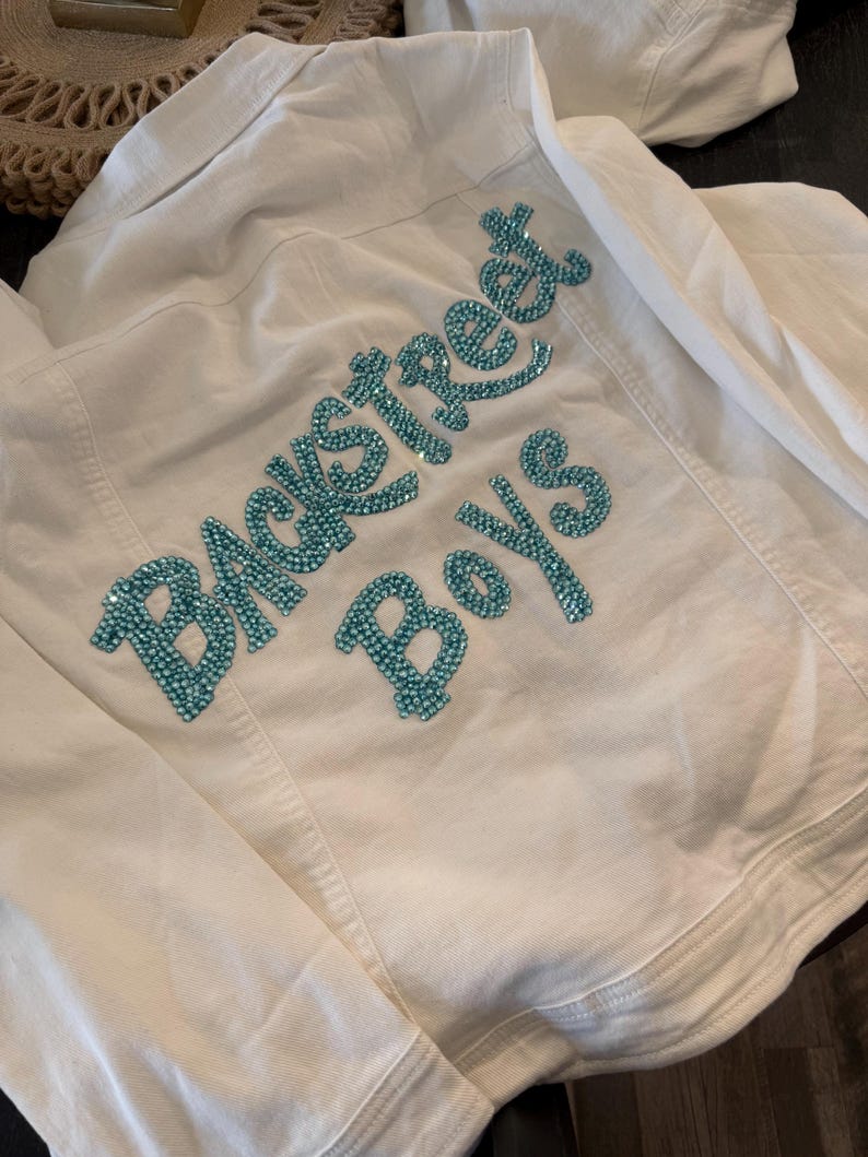 Bedazzled Backstreet Boys Denim Jacket bild 2