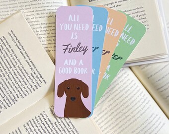 Custom Dachshund Bookmark | Custom Pet Bookmark | Pet Bookmark | Dog Bookmark | Dachshund Gift | Personalized Bookmark