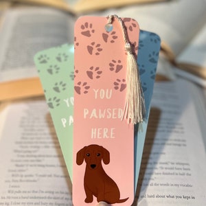 Custom Dachshund Bookmark | Custom Pet Bookmark | Pet Bookmark | Dog Bookmark | Dachshund Gift | Pet Memorial | Personalized Bookmark