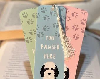 Custom sheepadoodle Dog Bookmark | Dog gift | sheepadoodle dog Gift