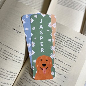 Custom Golden Retriever Bookmark | Custom Pet Bookmark | Dog Bookmark | Golden Retriever Gift | Personalized Bookmark