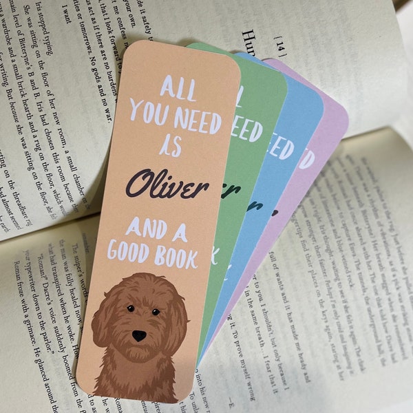 Custom Goldendoodle Bookmark | Custom Pet Bookmark | Pet Bookmark | Dog Bookmark | Goldendoodle Gift | Pet Memorial | Personalized Bookmark