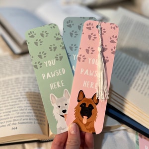 Custom German Shepherd Bookmark | Custom Pet Bookmark | Dog Bookmark | German Shepherd Gift | Pet Memorial | Personalized Bookmark