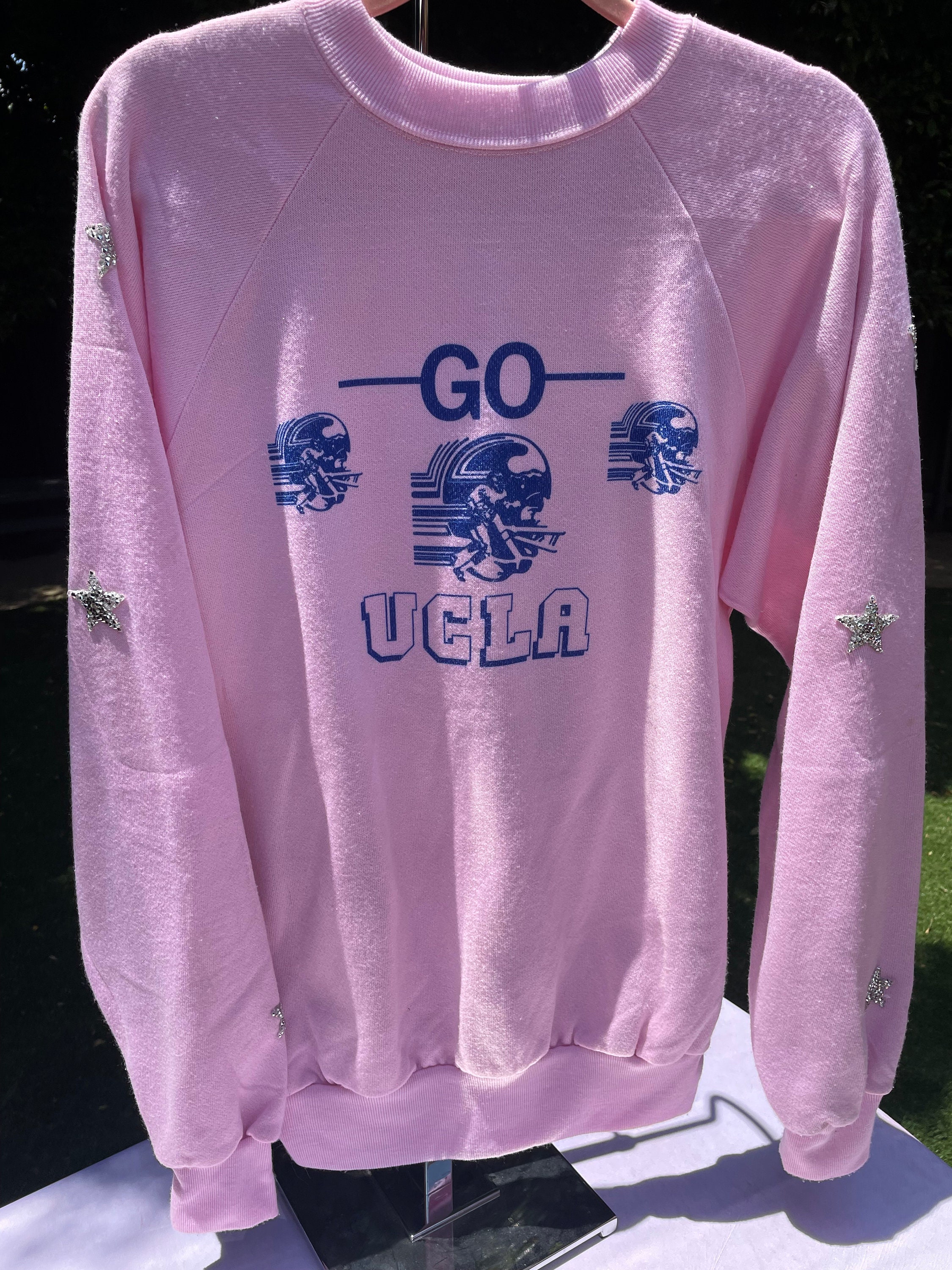 PINK Victoria's Secret, Tops, Pink Ucla Bruin Bear Burnout Oversized  College Sweatshirt