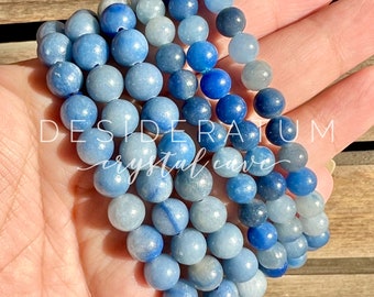 ブルークォーツ 8mmブレスレット - 天然、倫理的、フェアトレードの