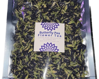 Butterfly Pea Flower Tea, Dried Flowers 500g/1kg/3kg/5kg, Clitoria Ternatea, High Quality, Thailand