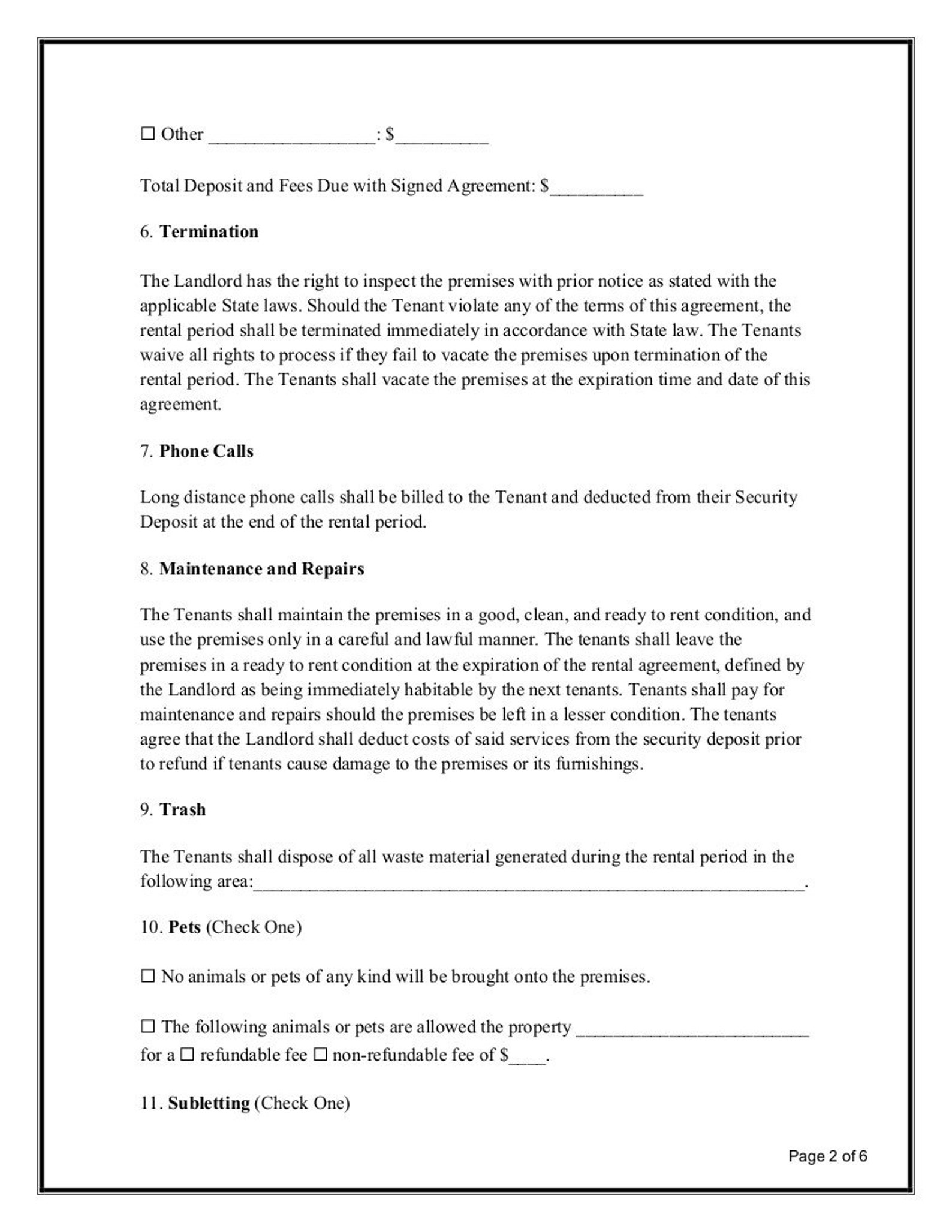 easy-to-edit-short-term-rental-agreement-microsoft-word-etsy