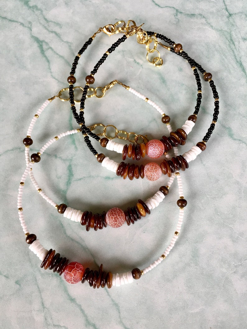 beachy beaded anklet