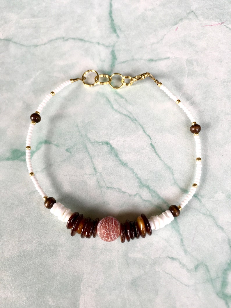 beachy beaded anklet