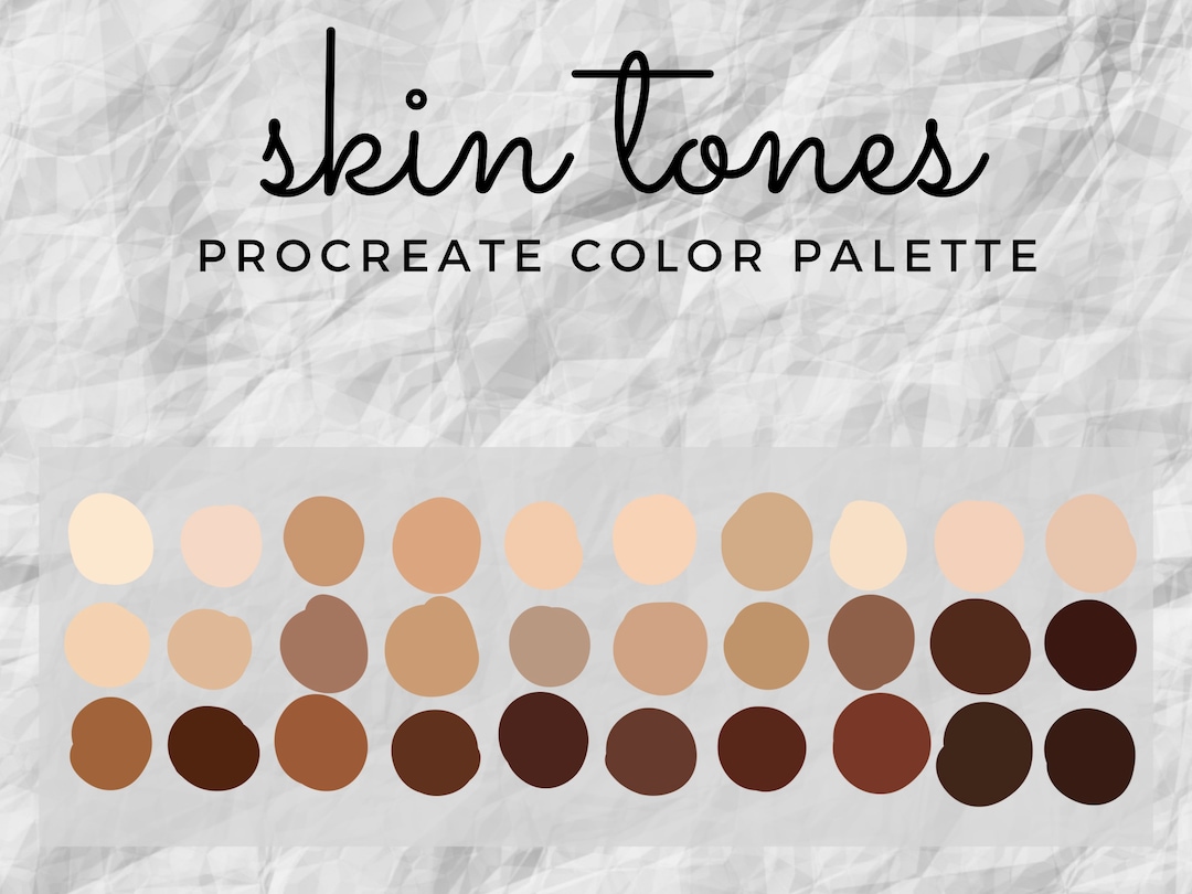 Skin Tones Procreate Color Palette | Procreate Palette | Color Swatches ...