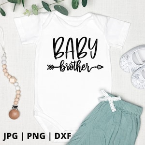 Baby Brother SVG / brother svg / hermanos svg / nuevo bebé svg / familia svg / hermano svg / onesie svg / conjunto de hermanos