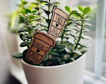 Best friends keychain laser cut file | keychain svg | laser keychain svg | glowforge cut file
